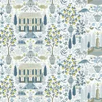 York Wallcoverings Camont Indigo Wallpaper - SKU RI5108
