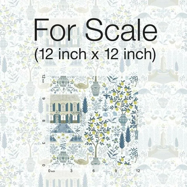 York Wallcoverings Camont Indigo Wallpaper - SKU RI5108