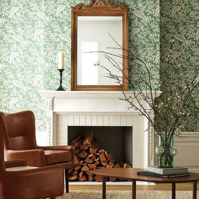 York Wallcoverings Canopy Sage Wallpaper - SKU RI5140