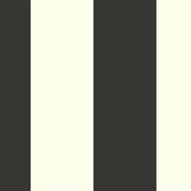 York Wallcoverings Canvas Stripe Black & White Wallpaper - SKU SV2613ME
