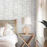 York Wallcoverings Cascade Palm Chevron Onyx Wallpaper | Wallpaper Twins York Wallcoverings Cascade Palm Chevron Onyx Wallpaper - SKU MT5673