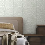 York Wallcoverings Cascade Palm Chevron Palm Wallpaper | Wallpaper Twins York Wallcoverings Cascade Palm Chevron Palm Wallpaper - SKU MT5674