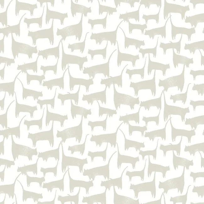 York Wallcoverings Cat Tails Beige Peel & Stick Wallpaper - SKU PSW1341RL