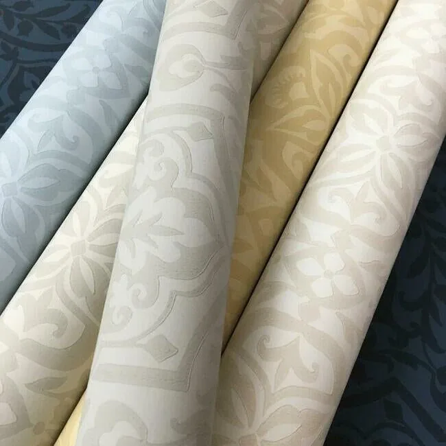 York Wallcoverings Cathedral Damask Blue Wallpaper | Wallpaper Twins York Wallcoverings Cathedral Damask Blue Wallpaper - SKU DM5033