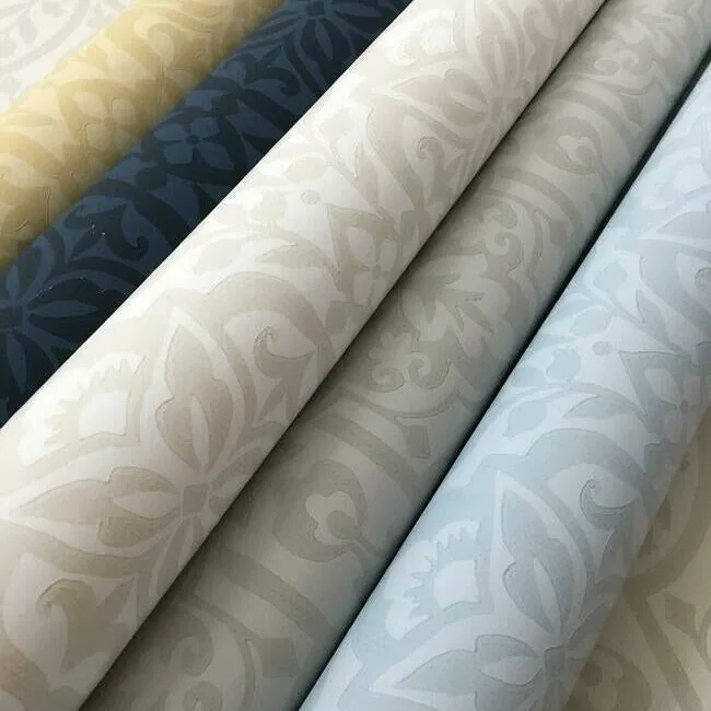 York Wallcoverings Cathedral Damask Grey Wallpaper - SKU DM5036