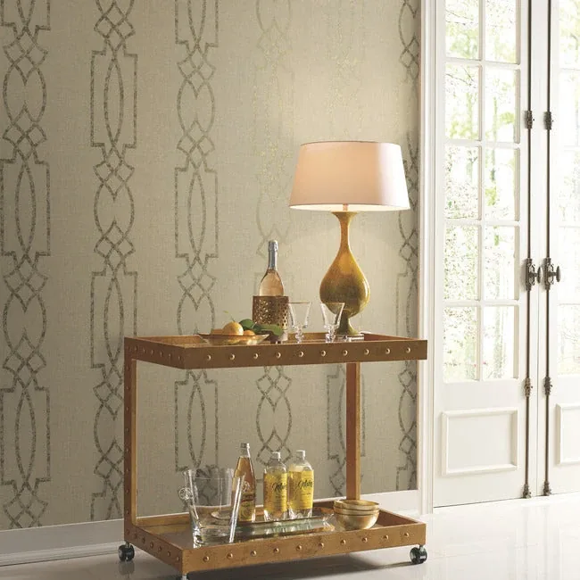 York Wallcoverings Cathedral Trellis Beige Wallpaper | Wallpaper Twins York Wallcoverings Cathedral Trellis Beige Wallpaper - SKU TR4269