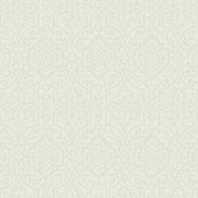 York Wallcoverings Catherdral Damask Taupe Wallpaper - SKU DM5034