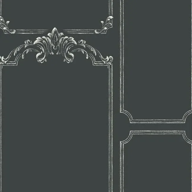 York Wallcoverings Chalkboard Black & White Wallpaper - SKU MH1532