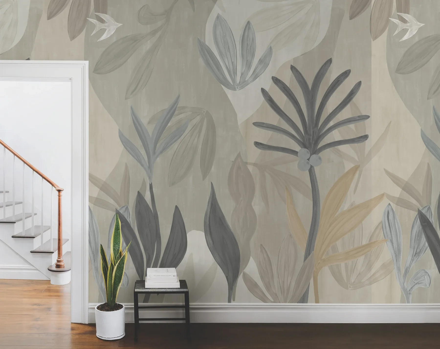 York Wallcoverings Chambord Gardens Graphite & Carbon Wall Mural | Wallpaper Twins York Wallcoverings Chambord Gardens Graphite & Carbon Wall Mural - SKU ZM2848M