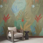 York Wallcoverings Chambord Gardens Leaf & Olive Wall Mural - SKU ZM2847M