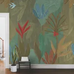 York Wallcoverings Chambord Gardens Leaf & Olive Wall Mural - SKU ZM2847M