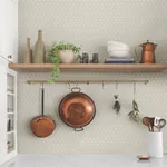 York Wallcoverings Charm Grey Wallpaper - SKU MF4773