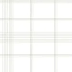 York Wallcoverings Charter Plaid Off White Wallpaper - SKU CV4466