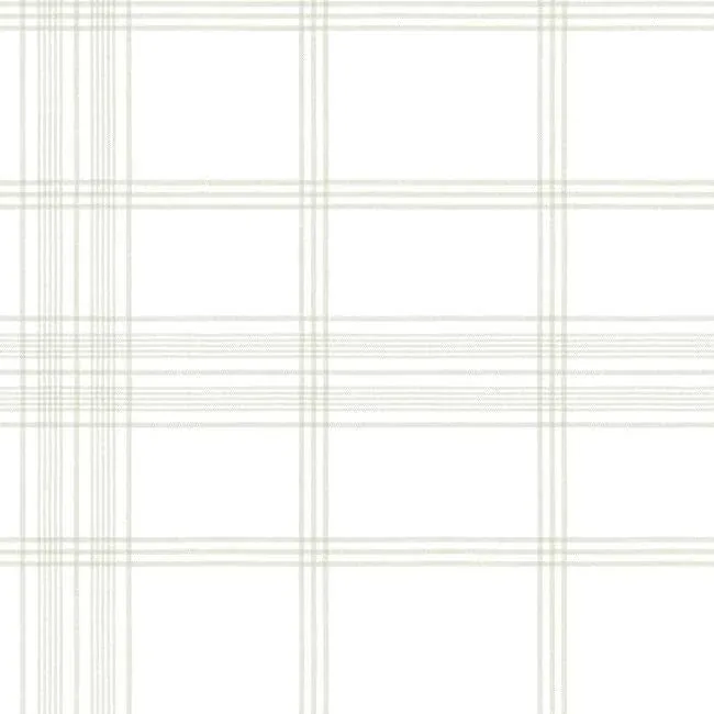 CV4466 | Charter Plaid Off White Wallpaper