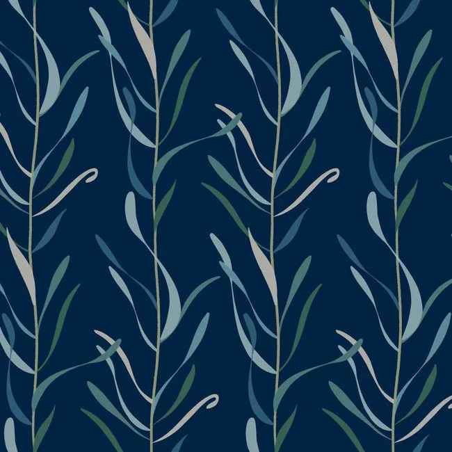 GO8324 | Chloe Vine Indigo Wallpaper