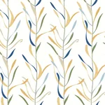 York Wallcoverings Chloe Vine Ochre Wallpaper - SKU GO8325