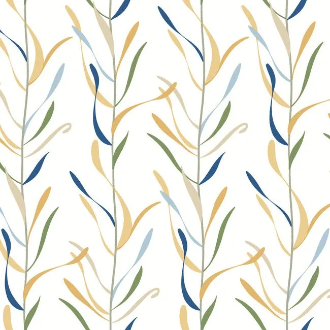 GO8325 | Chloe Vine Ochre Wallpaper