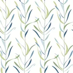 York Wallcoverings Chloe Vine Peacock Wallpaper - SKU GO8323
