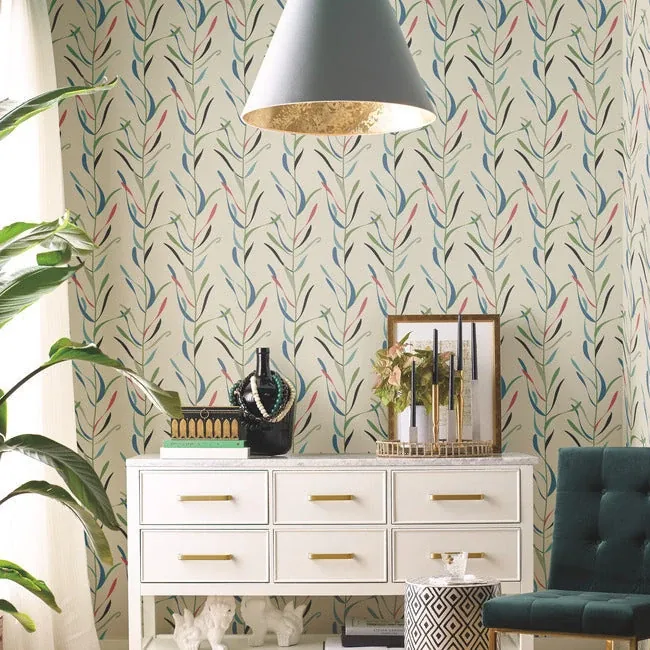 York Wallcoverings Chloe Vine Savanna Wallpaper - SKU GO8326