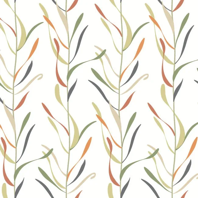 York Wallcoverings Chloe Vine Sienna Wallpaper - SKU GO8321