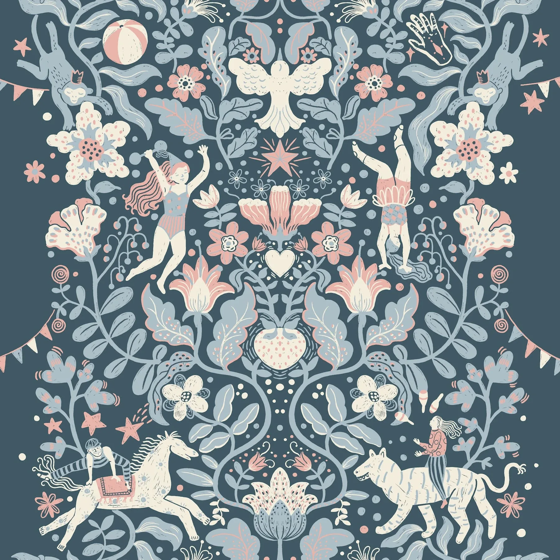 MB29028 | Cirkus Blue Wallpaper