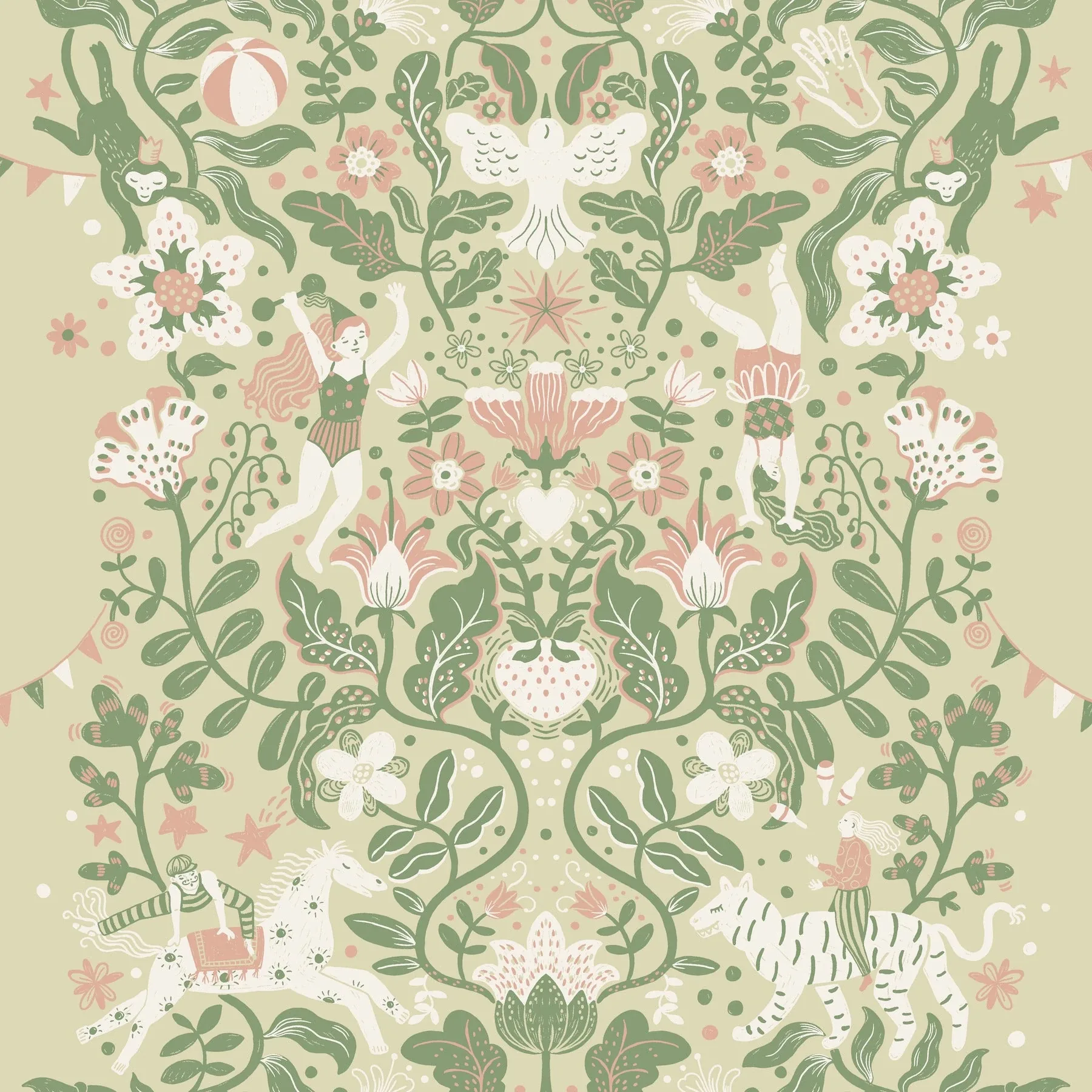 MB29026 | Cirkus Light Green Wallpaper