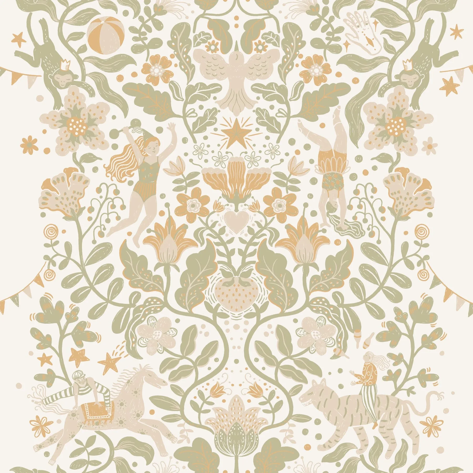 MB29025 | Cirkus Moss Wallpaper