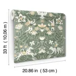 York Wallcoverings Cirkus Sea Green Wallpaper - SKU MB29027