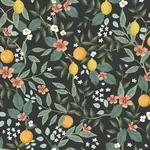 York Wallcoverings Citrus Grove Black Peel & Stick Wallpaper - SKU PSW1482RL