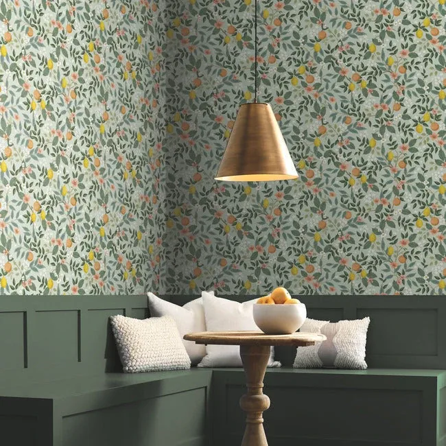 York Wallcoverings Citrus Grove Mint Peel & Stick Wallpaper - SKU PSW1480RL