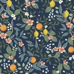 York Wallcoverings Citrus Grove Navy Peel & Stick Wallpaper - SKU PSW1481RL