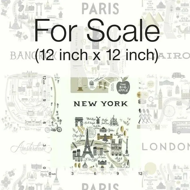 York Wallcoverings City Maps Grey & Gold Wallpaper - SKU RI5161