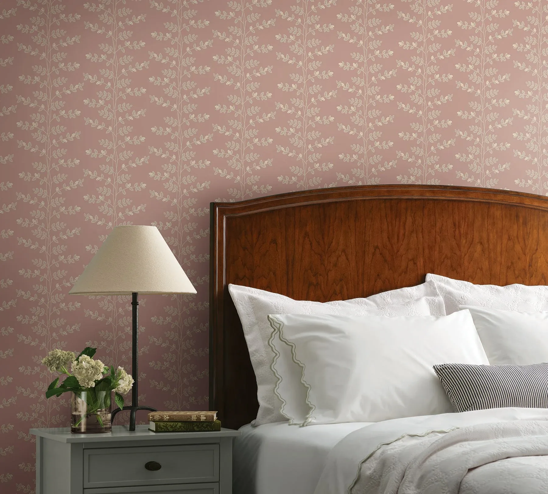 York Wallcoverings Climbing Vine Rose Wallpaper - SKU RF7426