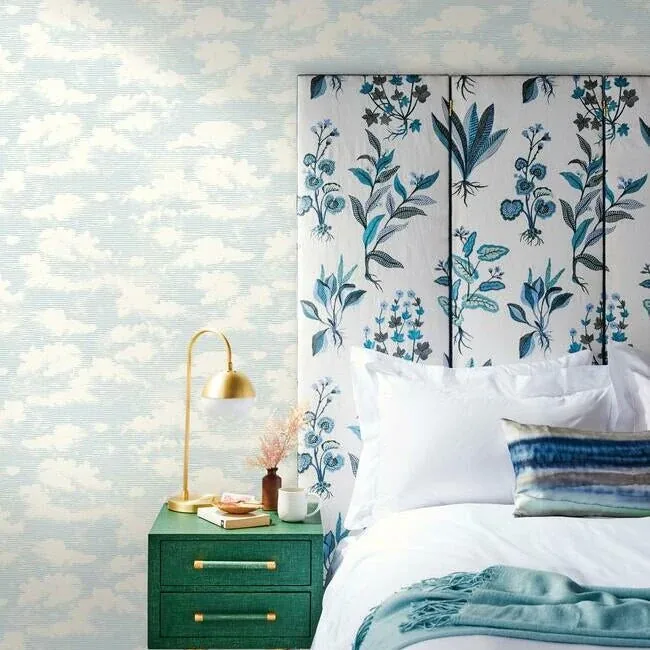 York Wallcoverings Cloud Cover Blue Wallpaper - SKU SS2524