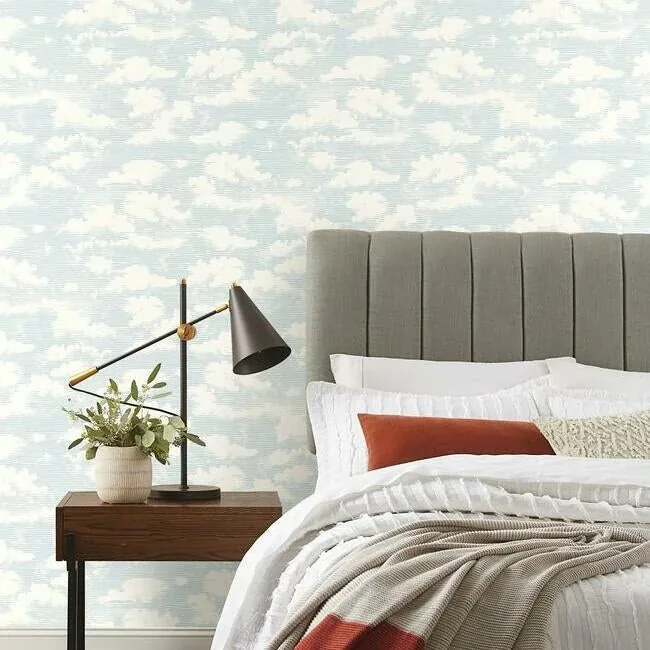 York Wallcoverings Cloud Cover Blue Wallpaper - SKU SS2524