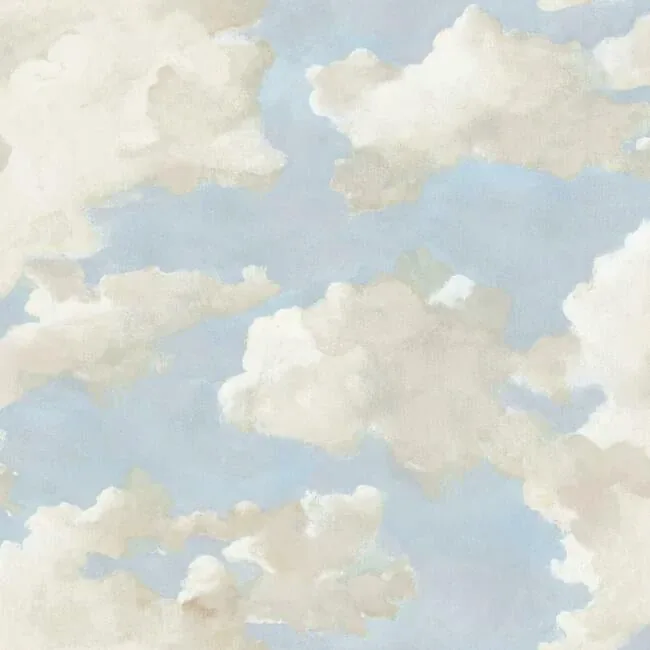 York Wallcoverings Clouds on Canvas Blue Peel & Stick Wallpaper - SKU PSW1079RL