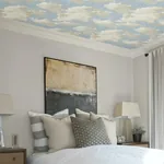 York Wallcoverings Clouds on Canvas Blue Peel & Stick Wallpaper - SKU PSW1079RL