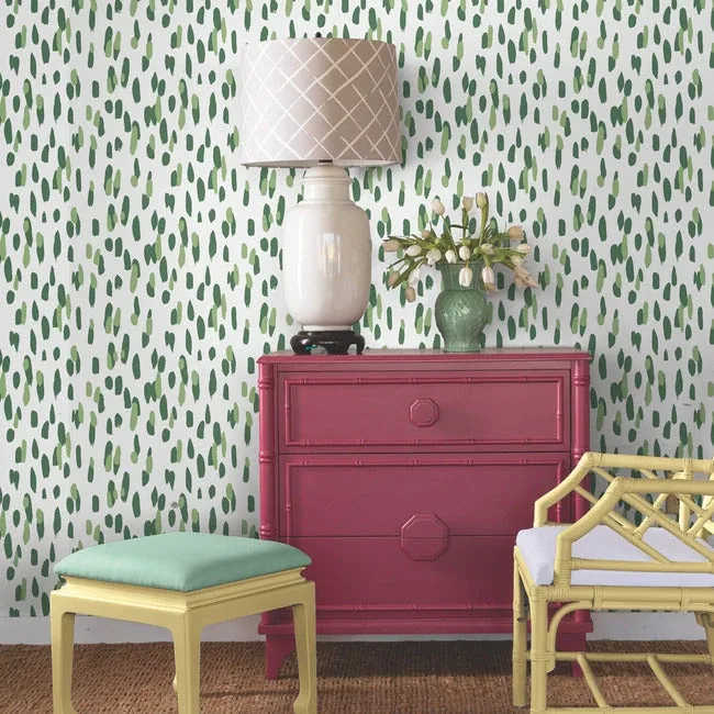 York Wallcoverings Club House Palm Green Peel & Stick Wallpaper - SKU PSW1393RL