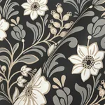 York Wallcoverings Colette Black Wallpaper - SKU MF4742