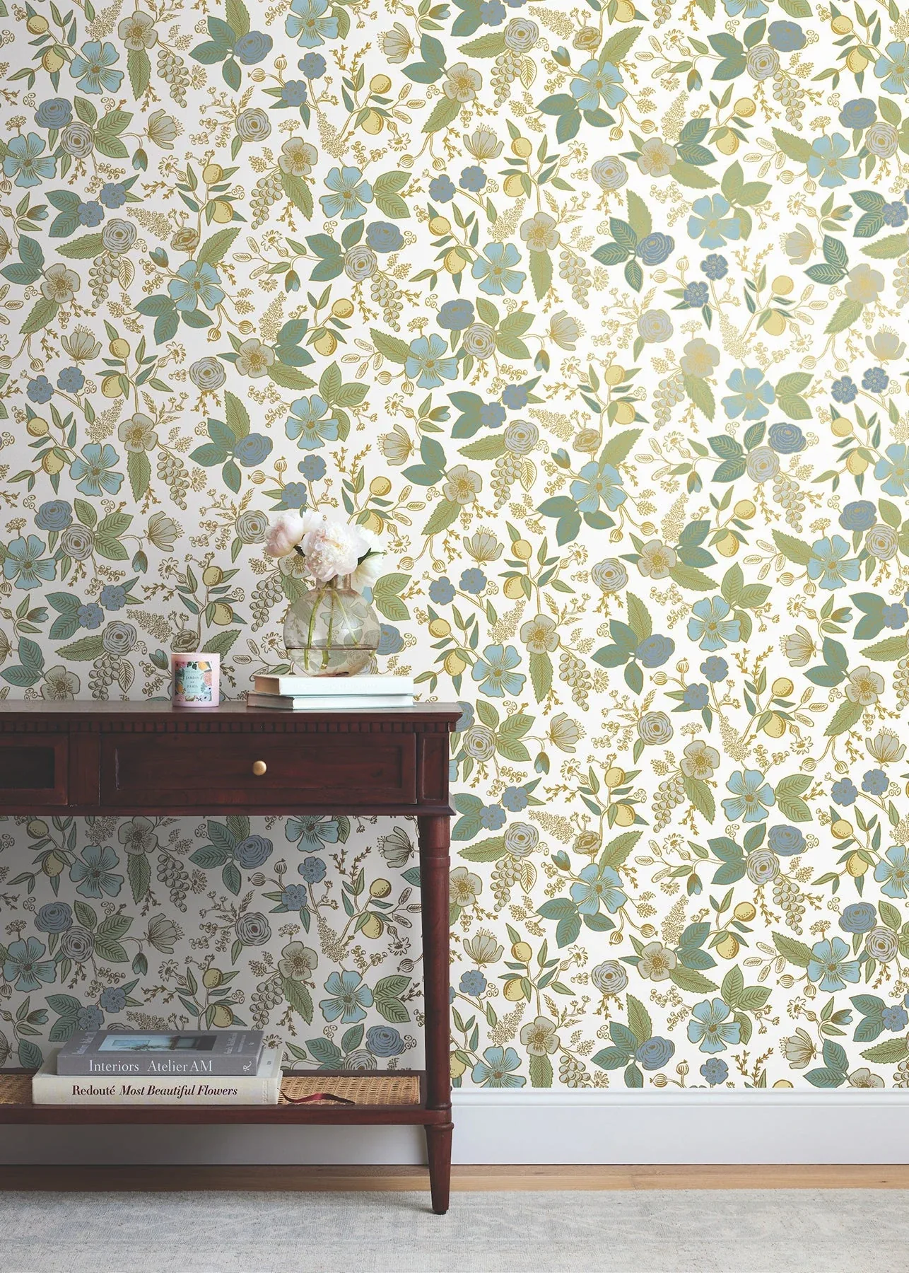 York Wallcoverings Colette Blue Multicolor Peel & Stick Wallpaper - SKU PSW1535RL