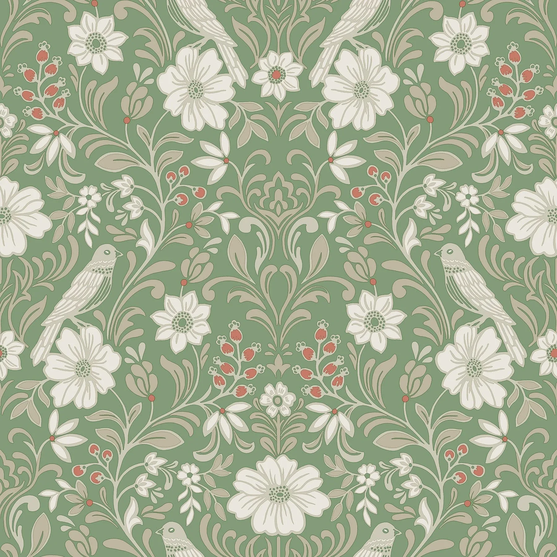 MF4747 | Colette Bright Green Wallpaper
