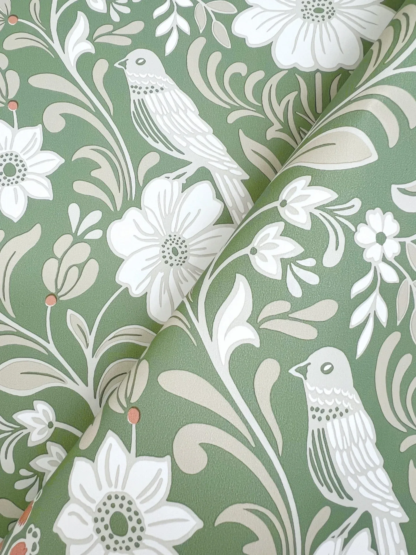 York Wallcoverings Colette Bright Green Wallpaper - SKU MF4747