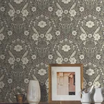 York Wallcoverings Colette Charcoal Wallpaper - SKU MF4743