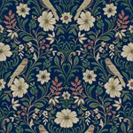 York Wallcoverings Colette Navy Wallpaper - SKU MF4745