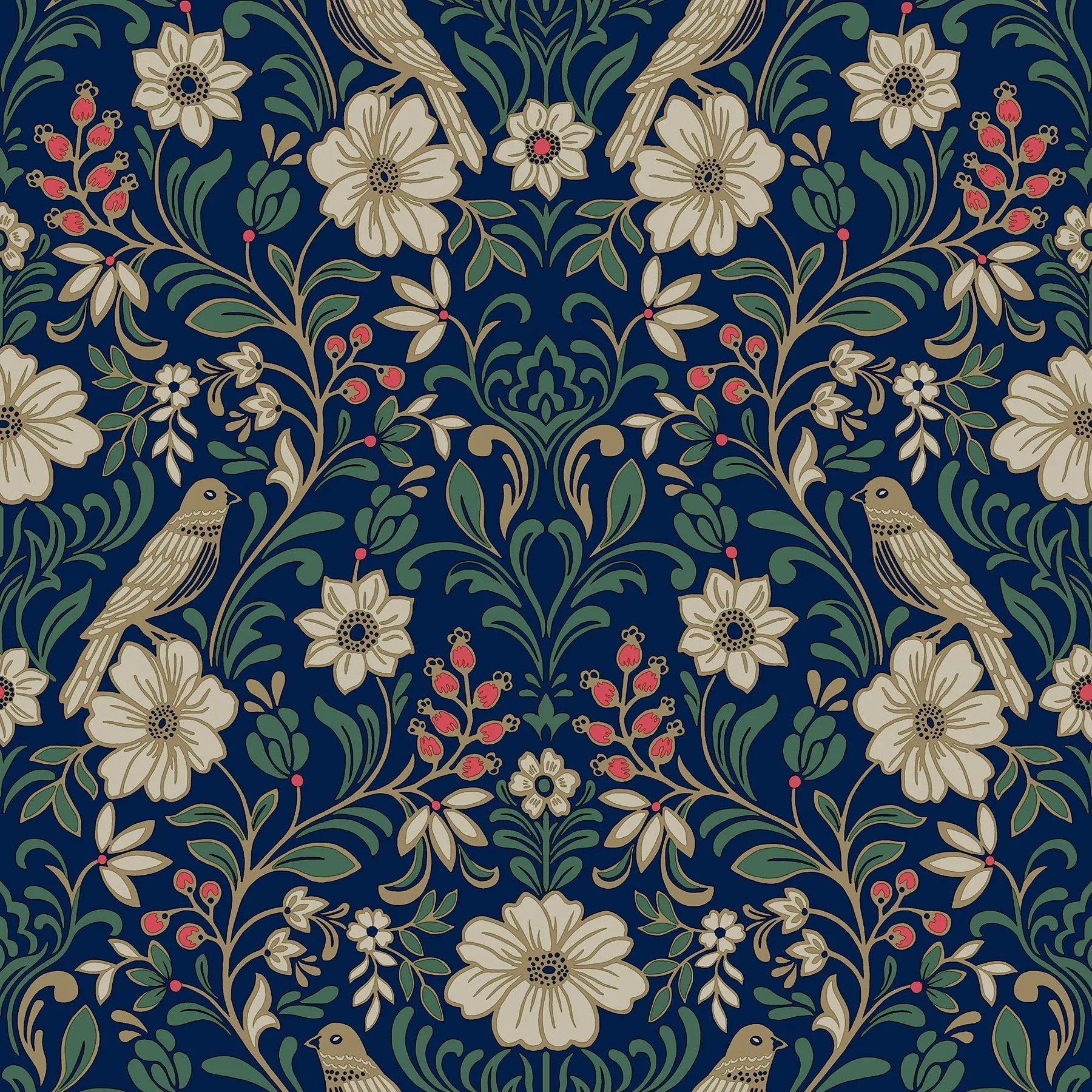 MF4745 | Colette Navy Wallpaper