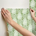 York Wallcoverings Colony Club Palm Green Peel & Stick Wallpaper - SKU PSW1392RL