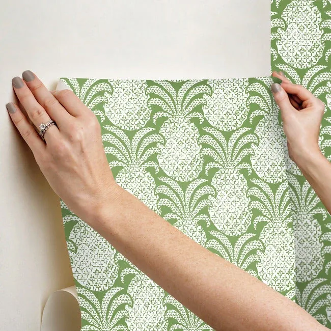 York Wallcoverings Colony Club Palm Green Peel & Stick Wallpaper - SKU PSW1392RL