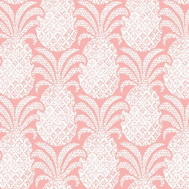 York Wallcoverings Colony Club Shell Pink Peel & Stick Wallpaper - SKU PSW1391RL