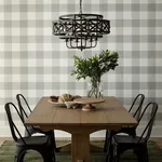 York Wallcoverings Common Thread Black & White Wallpaper - SKU ME1520