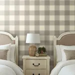 York Wallcoverings Common Thread Cream & Black Wallpaper - SKU ME1523
